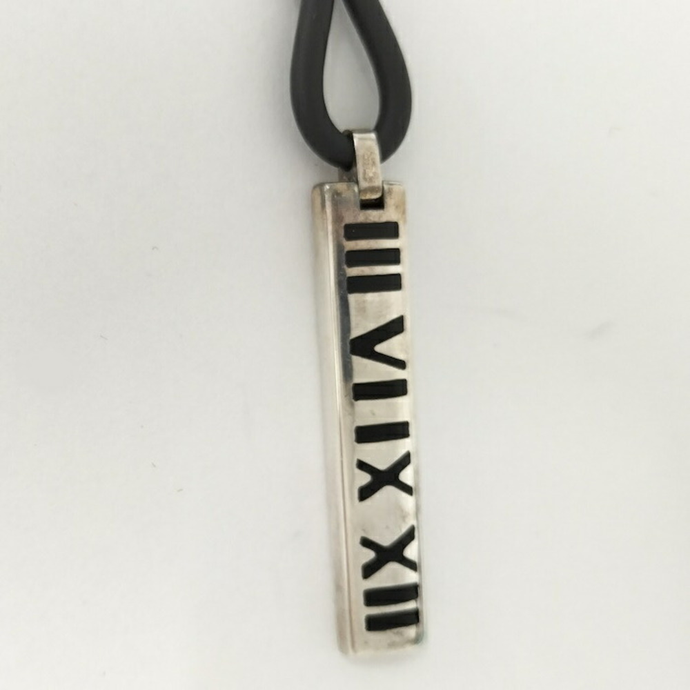 Tiffany Atlas Choker Necklace Silver Leather